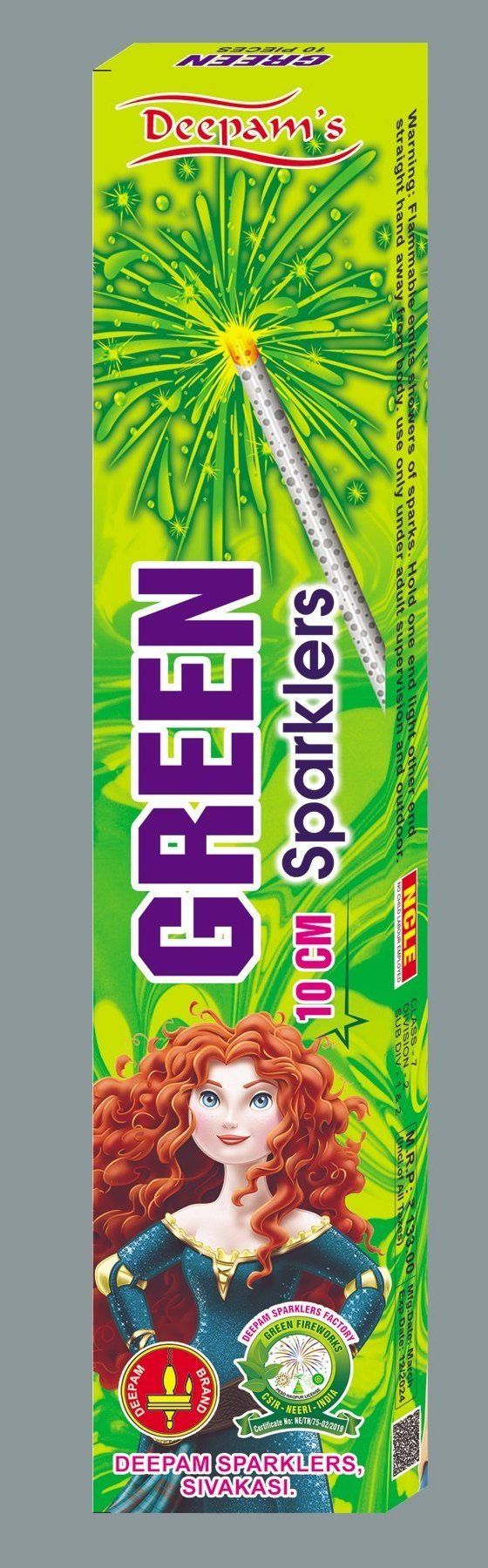 10 CM GREEN (10 PCS)